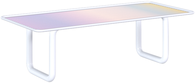 White Helix Dining Table